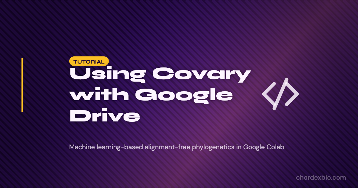 How to Use Covary with Google Drive: Alignment-Free Phylogenetics Without Manual Uploads